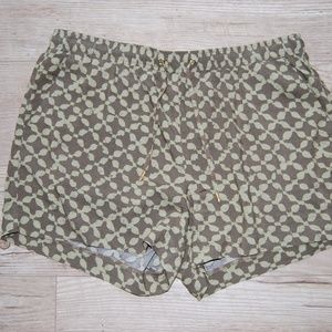 Michael Kors green printed shorts